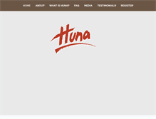 Tablet Screenshot of huna.com